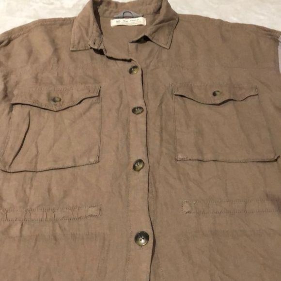 Free People Day Drifter Cargo Top in Pink Rose - Picture 5 of 14